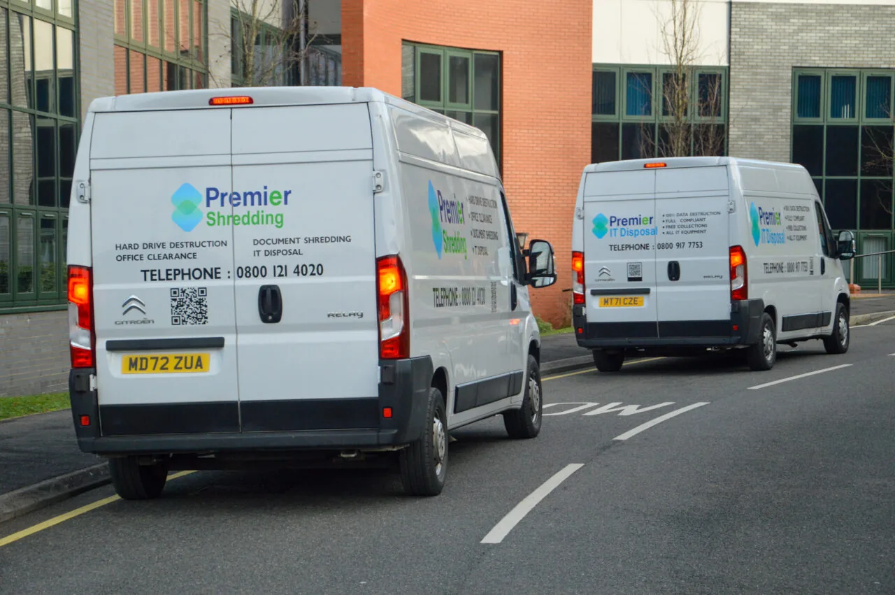 Premier Group Recycling vans