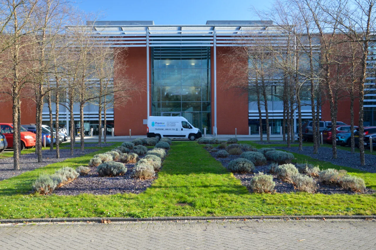 Premier Group crew clearing an office